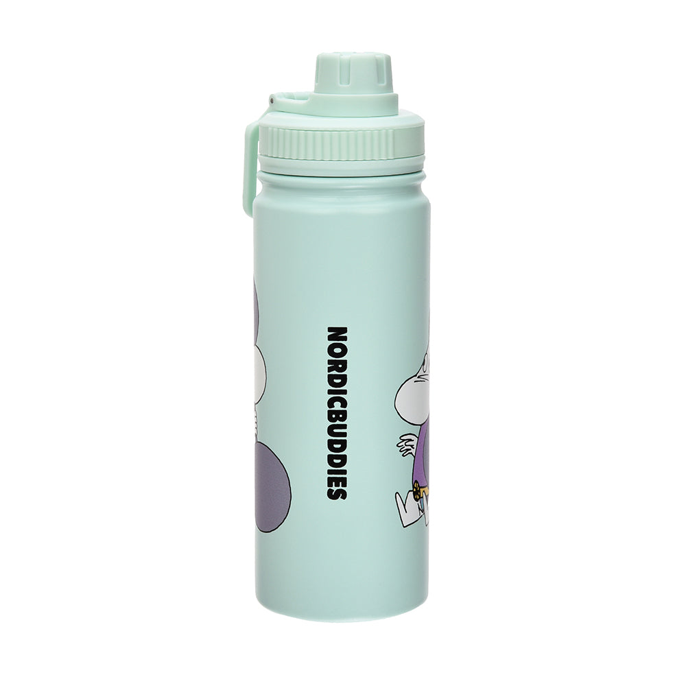 Moomintroll Weightlifting Thermal Bottle 550ml Turquoise - The Official Moomin Shop