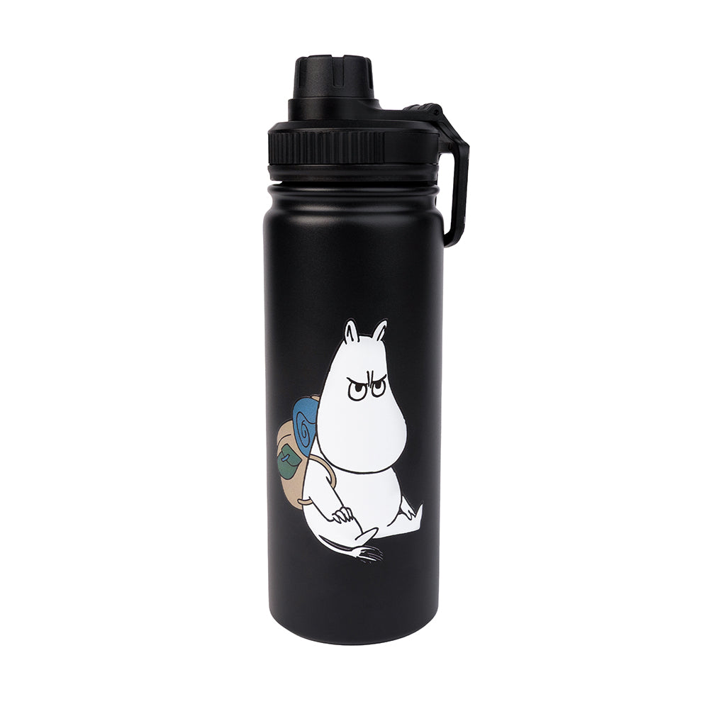 Moomintroll Adventure Thermal Everyday Bottle Black - The Official Moomin Shop