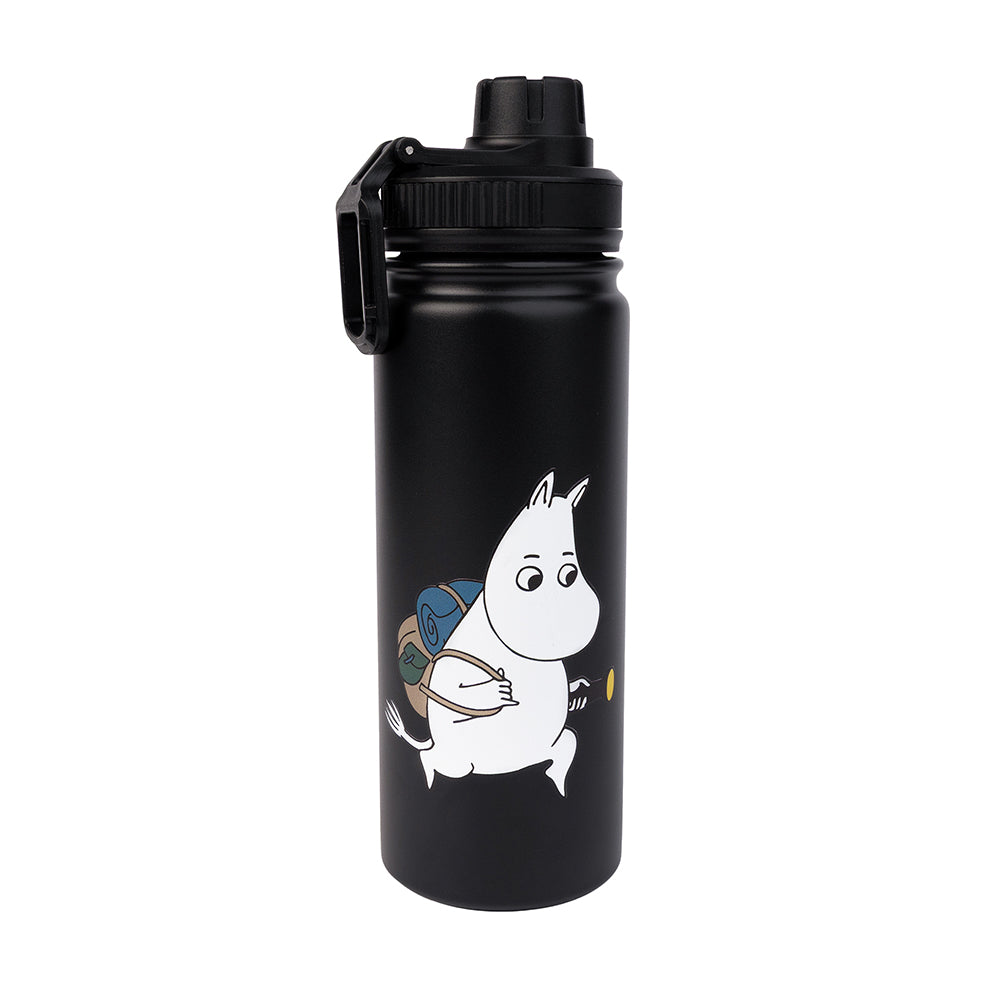 Moomintroll Adventure Thermal Everyday Bottle Black - The Official Moomin Shop