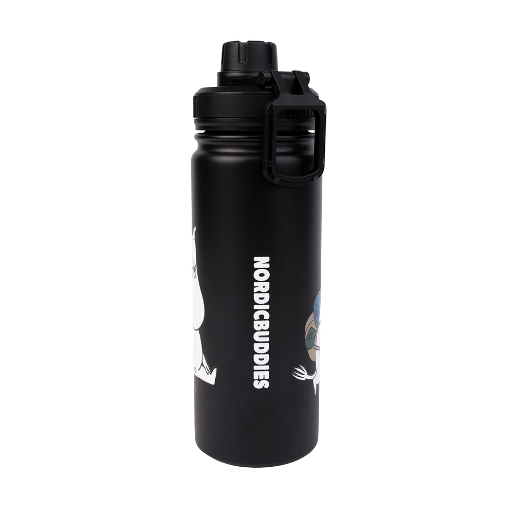 Moomintroll Adventure Thermal Everyday Bottle Black - The Official Moomin Shop
