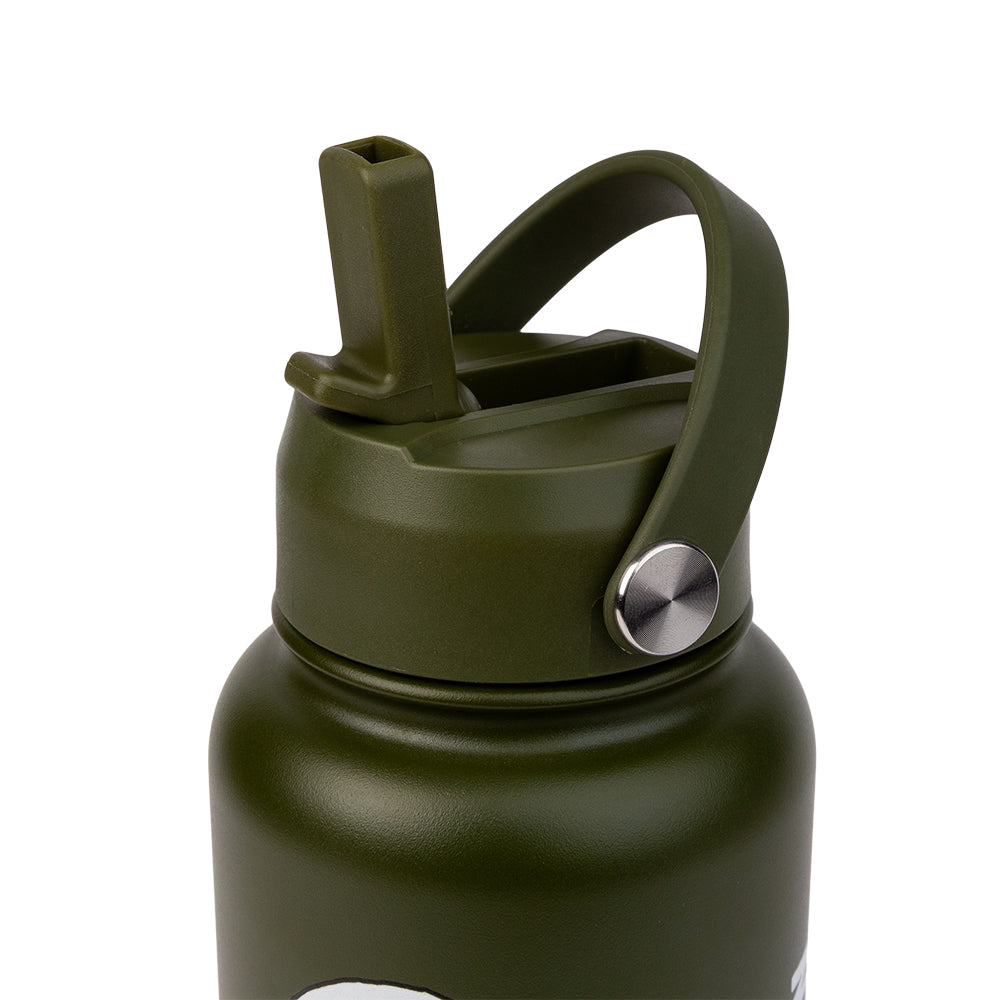 Moomintroll Lighting Weights Thermal Bottle Green 1L - The Official Moomin Shop