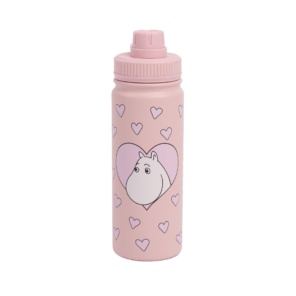 Moomins Love Thermal Bottle 550ml Pink - The Official Moomin Shop