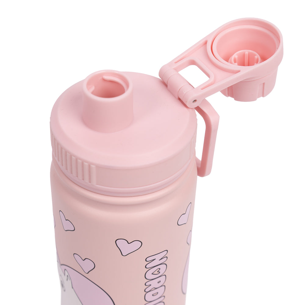 Moomins Love Thermal Bottle 550ml Pink - The Official Moomin Shop
