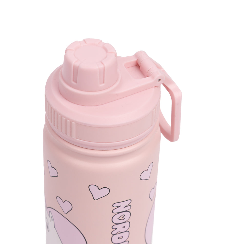 Moomins Love Thermal Bottle 550ml Pink - The Official Moomin Shop