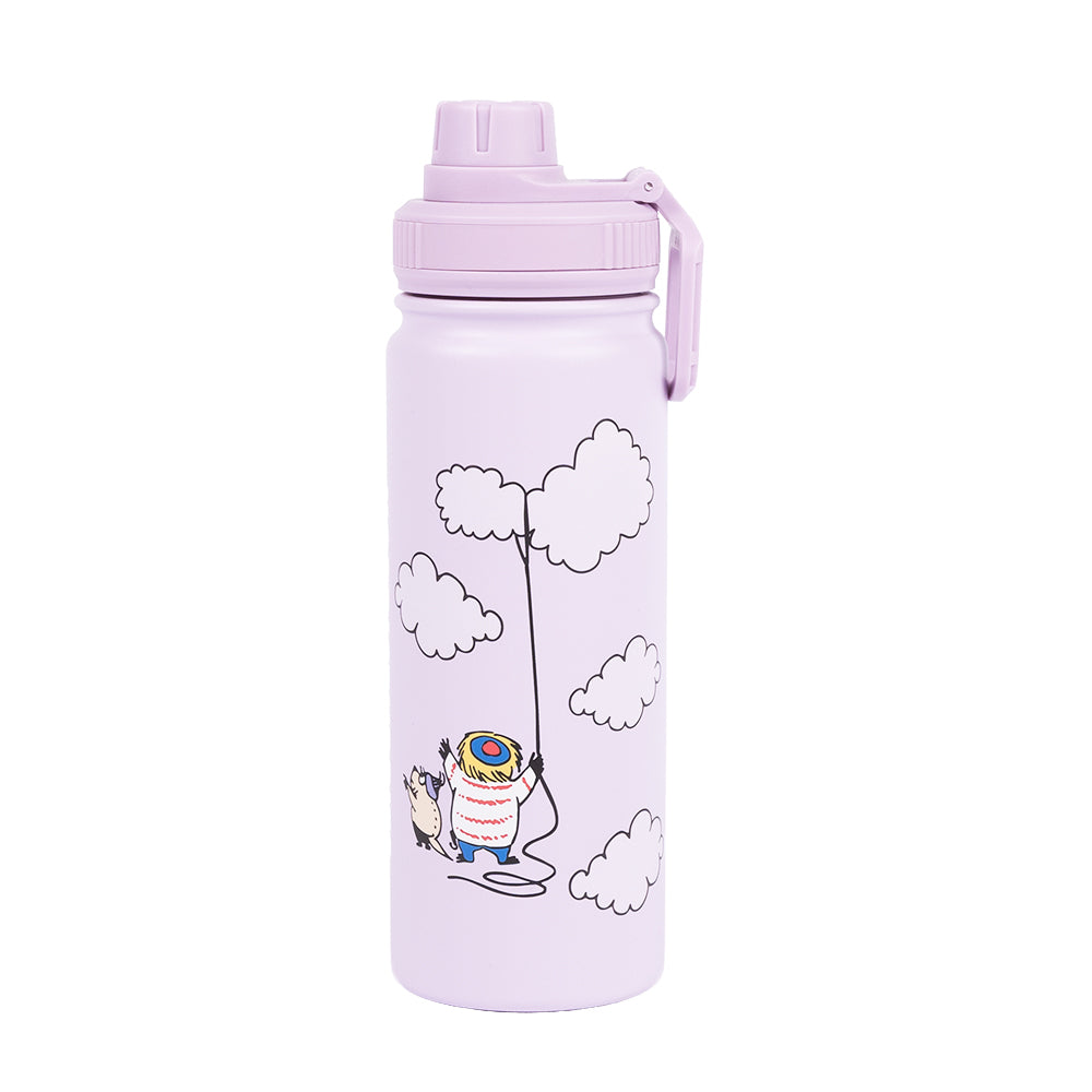 Moomin Cloud Thermal Bottle 550ml Lavender - The Official Moomin Shop