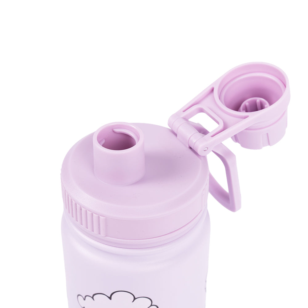Moomin Cloud Thermal Bottle 550ml Lavender - The Official Moomin Shop