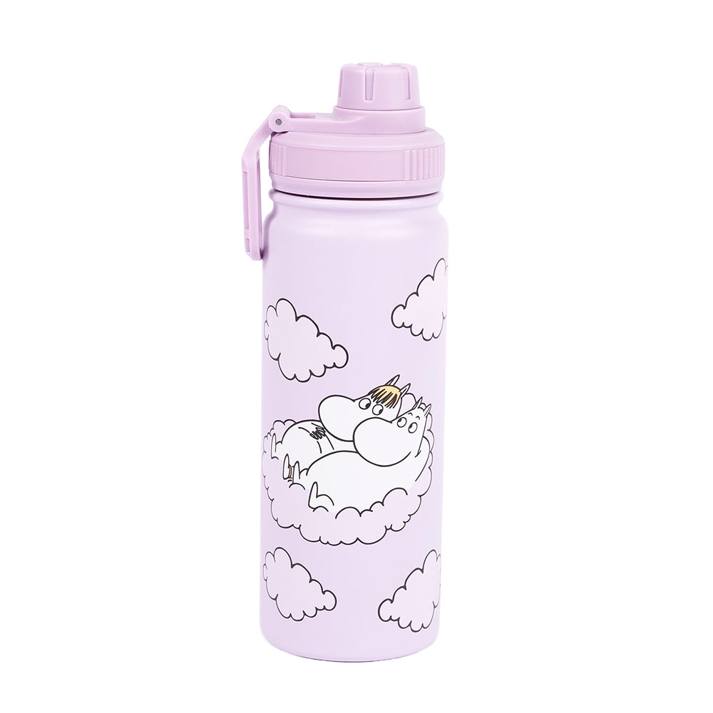 Moomin Cloud Thermal Bottle 550ml Lavender - The Official Moomin Shop