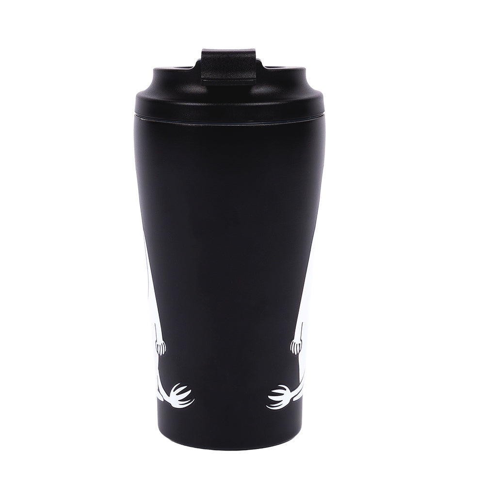 Moomintroll Angry Thermal Mug 550ml Black - The Official Moomin Shop