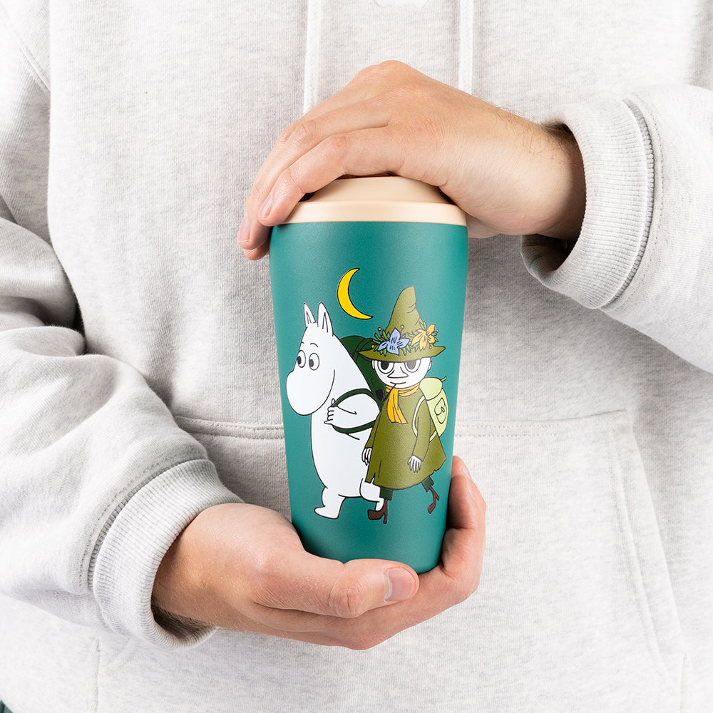 Moomin Camping Thermal Mug 550ml Green - The Official Moomin Shop