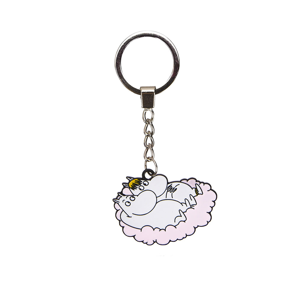 Moomintroll & Snorkmaiden Love Metal Key Ring - The Official Moomin Shop