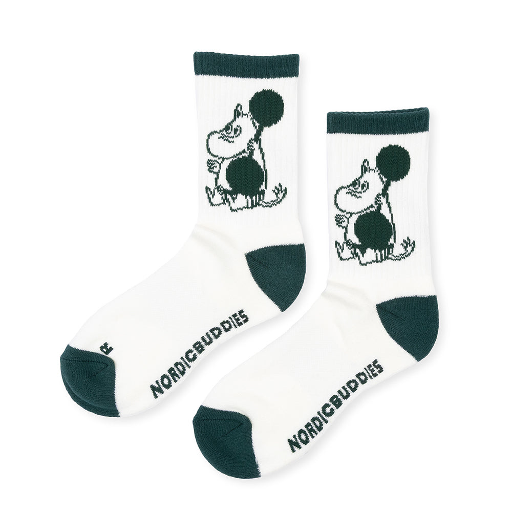 Moomintroll Weightlifting Active Socks 36-42 Green - The Official Moomin Shop