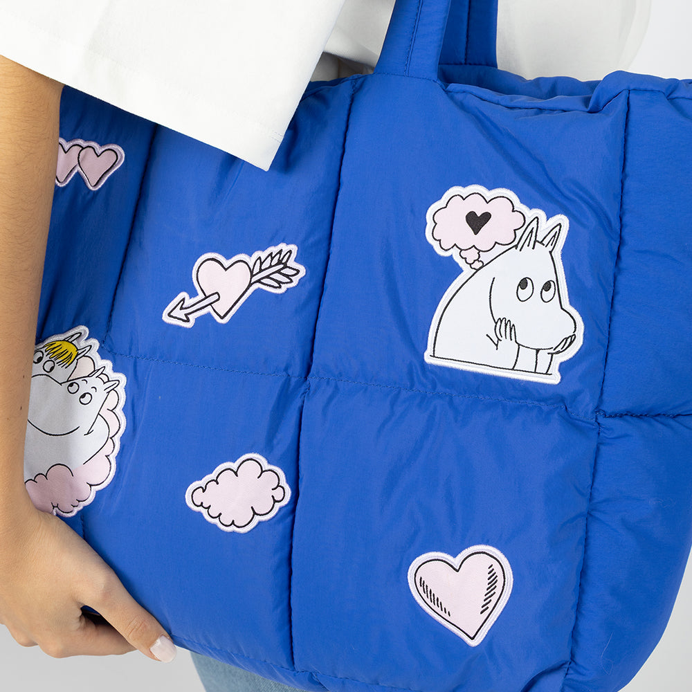 Moomins Love Puffer Bag Blue