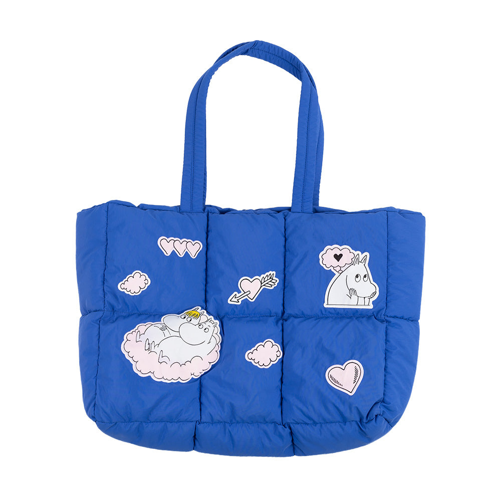 Moomins Love Puffer Bag Blue - The Official Moomin Shop