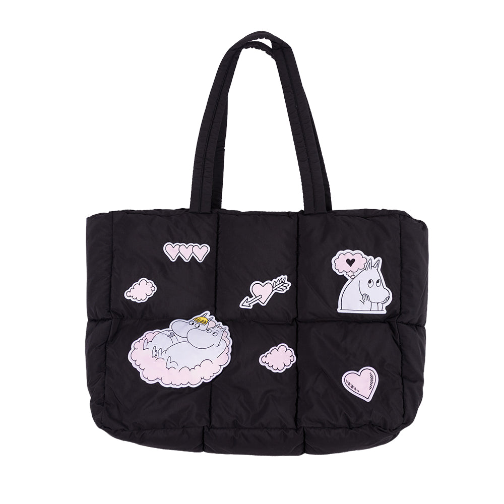 Moomins Love Puffer Bag Black - The Official Moomin Shop