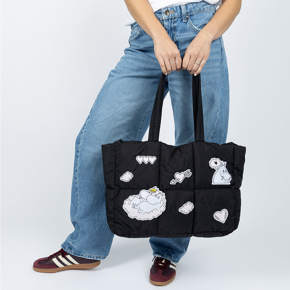 Moomins Love Puffer Bag Black