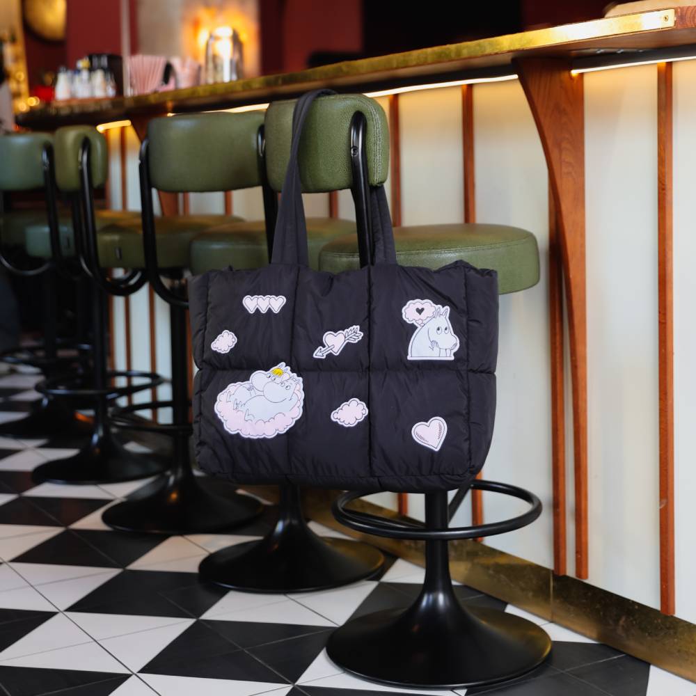 Moomins Love Puffer Bag Black