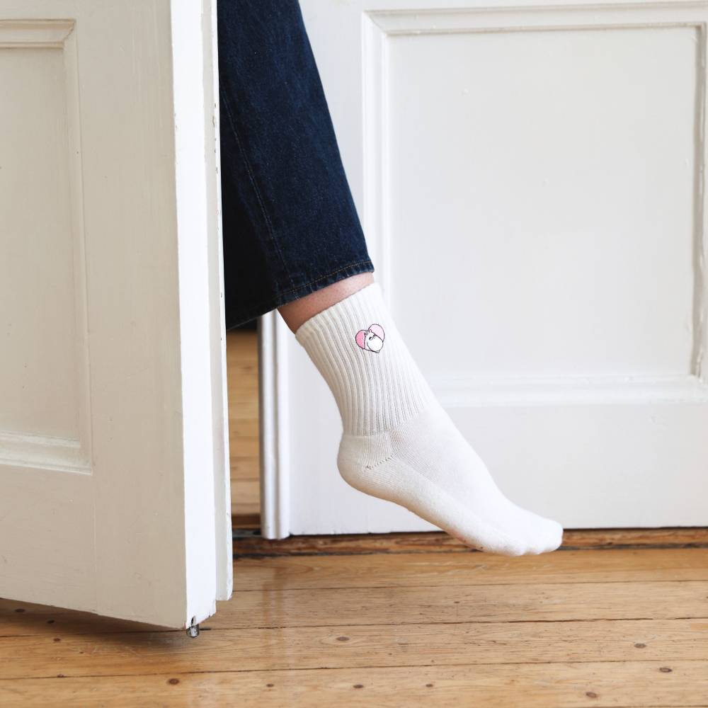 Moomins Love Retro Socks 36-42 White - The Official Moomin Shop