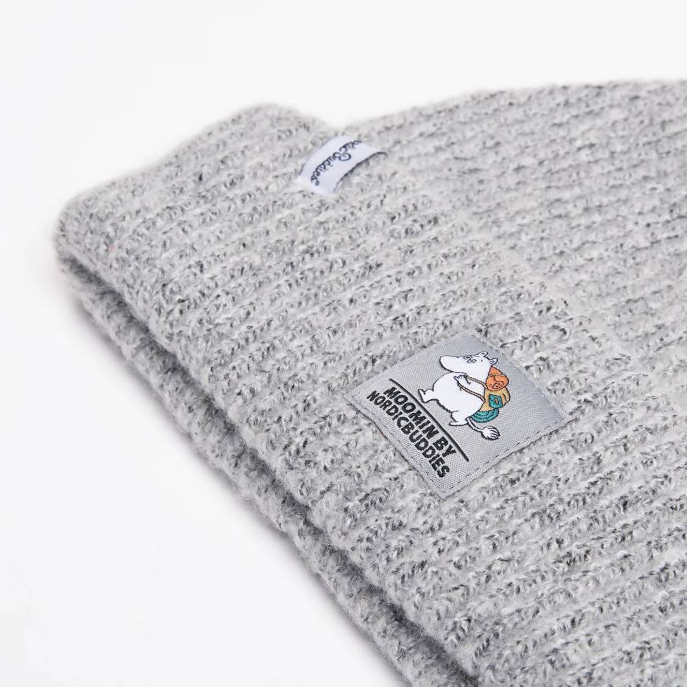 Moomintroll Beanie Adults Grey - Nordicbuddies - The Official Moomin Shop