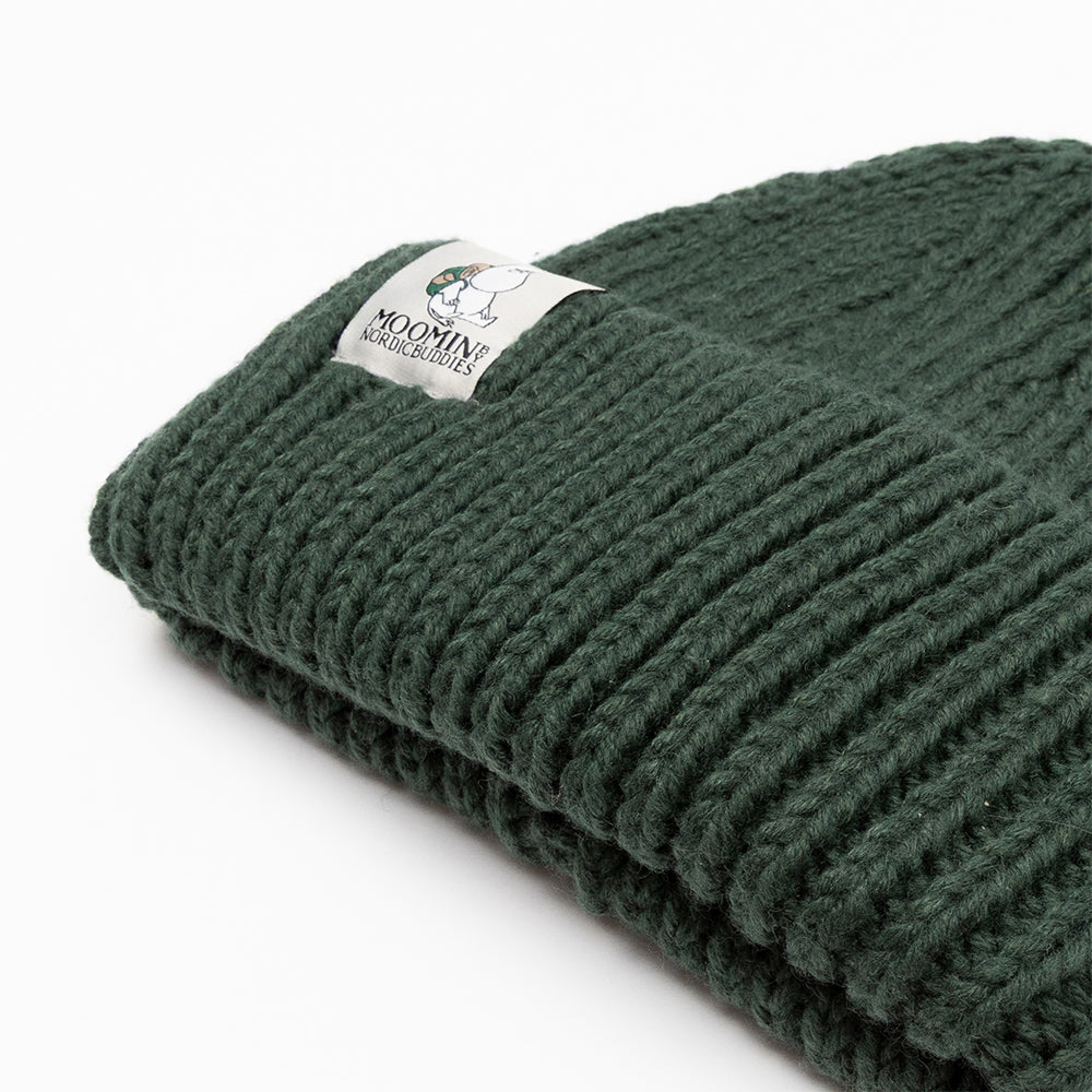 Moomintroll Chunky Beanie Darkgreen