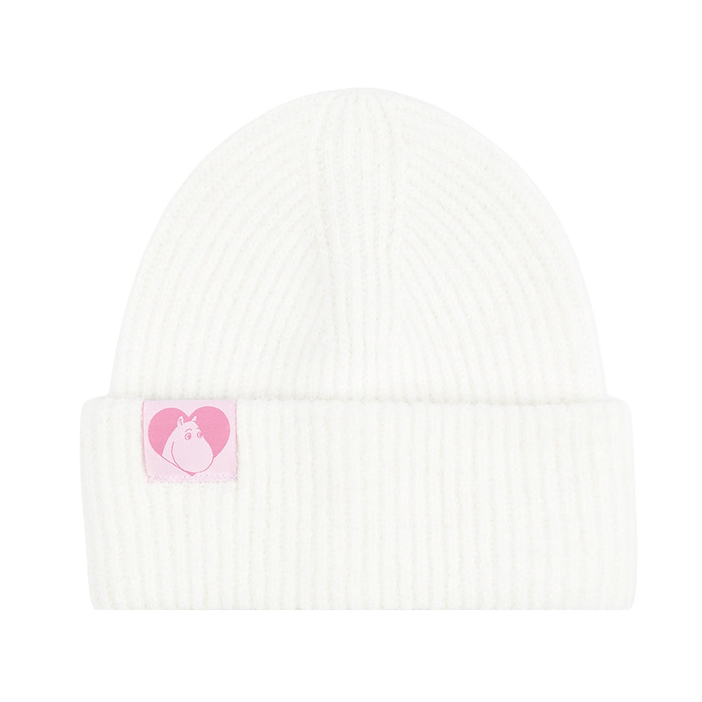 Moomins Love Fluffy Chunky Beanie White - The Official Moomin Shop