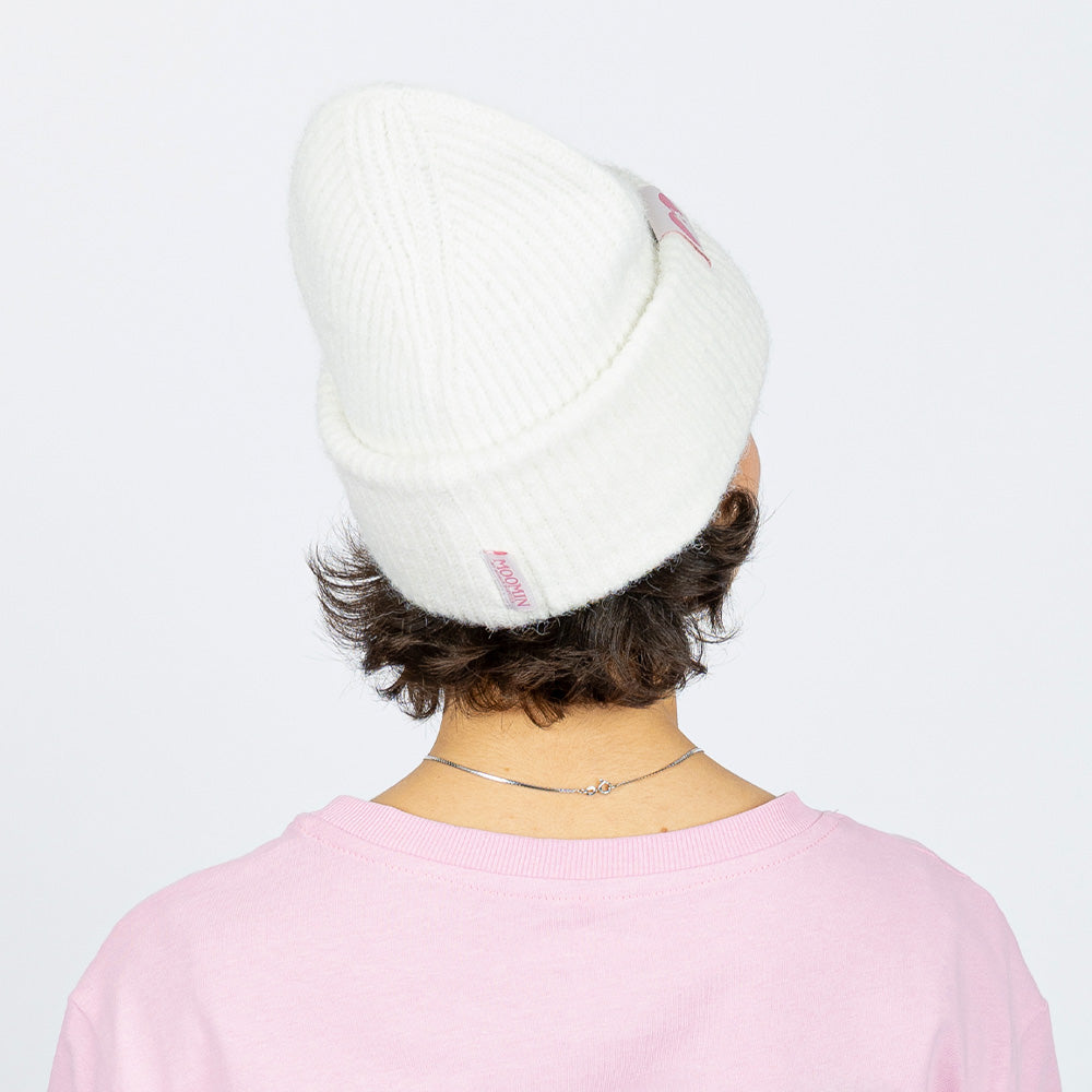 Moomins Love Fluffy Chunky Beanie White