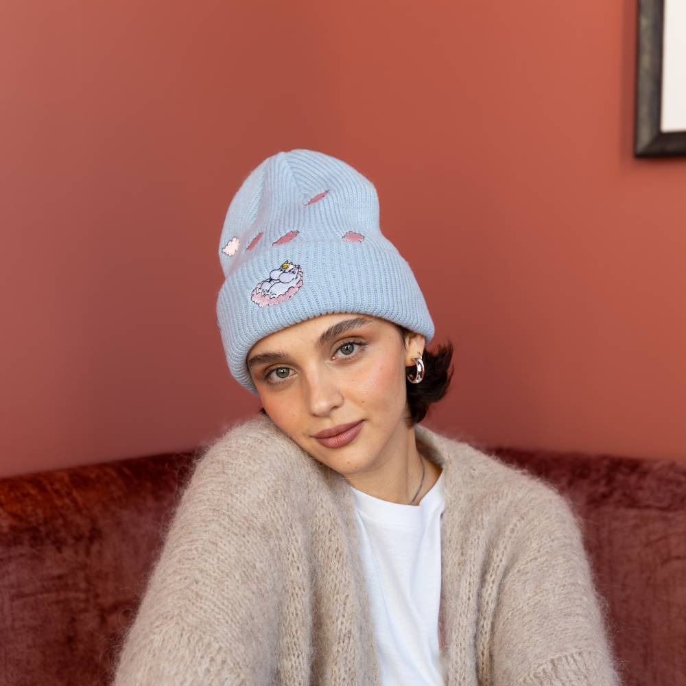 Moomins Love Cloud Beanie Blue