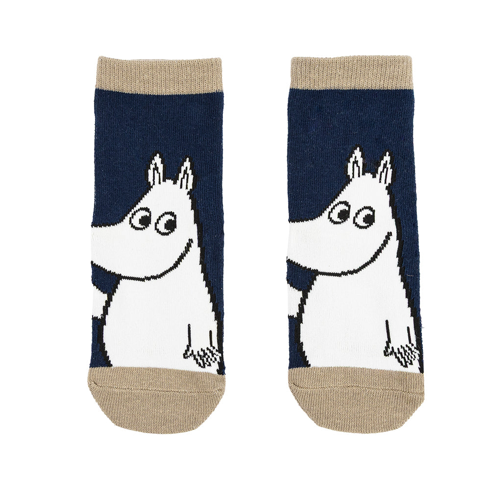 Moomintroll Kids Retro Socks Blue - The Official Moomin Shop