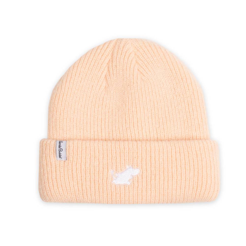 Moomintroll Running Adults Beanie Peach - Nordicbuddies - The Official Moomin Shop