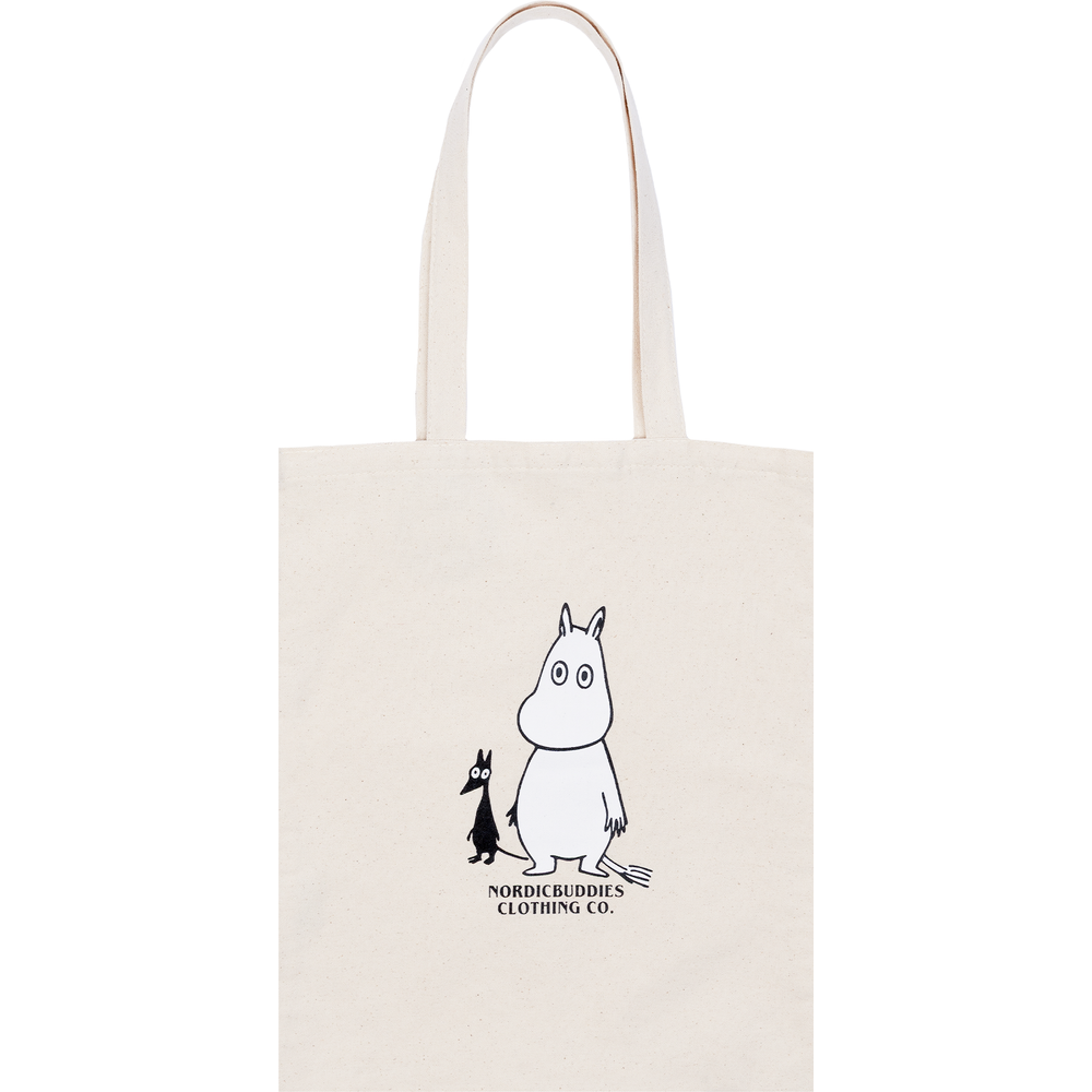 Moomintroll Surprised Tote Bag Beige - The Official Moomin Shop