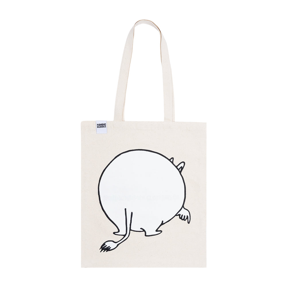Moomintroll Butt Tote Bag White - The Official Moomin Shop