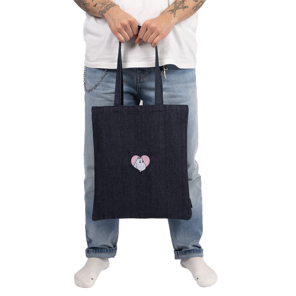 Moomins Love Tote Bag Blue