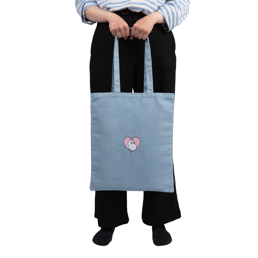 Moomin Love Tote Bag Blue