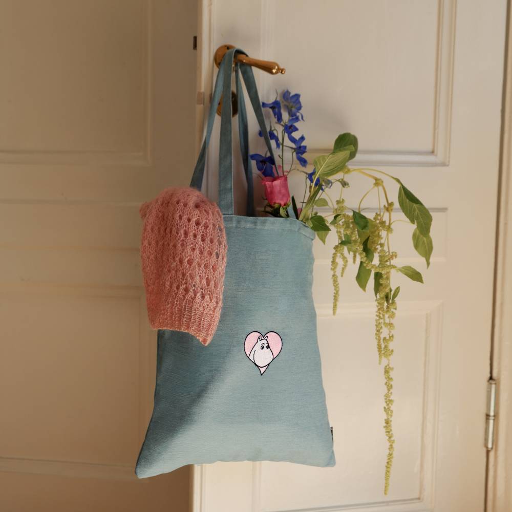 Moomins Love Tote Bag Blue - The Official Moomin Shop