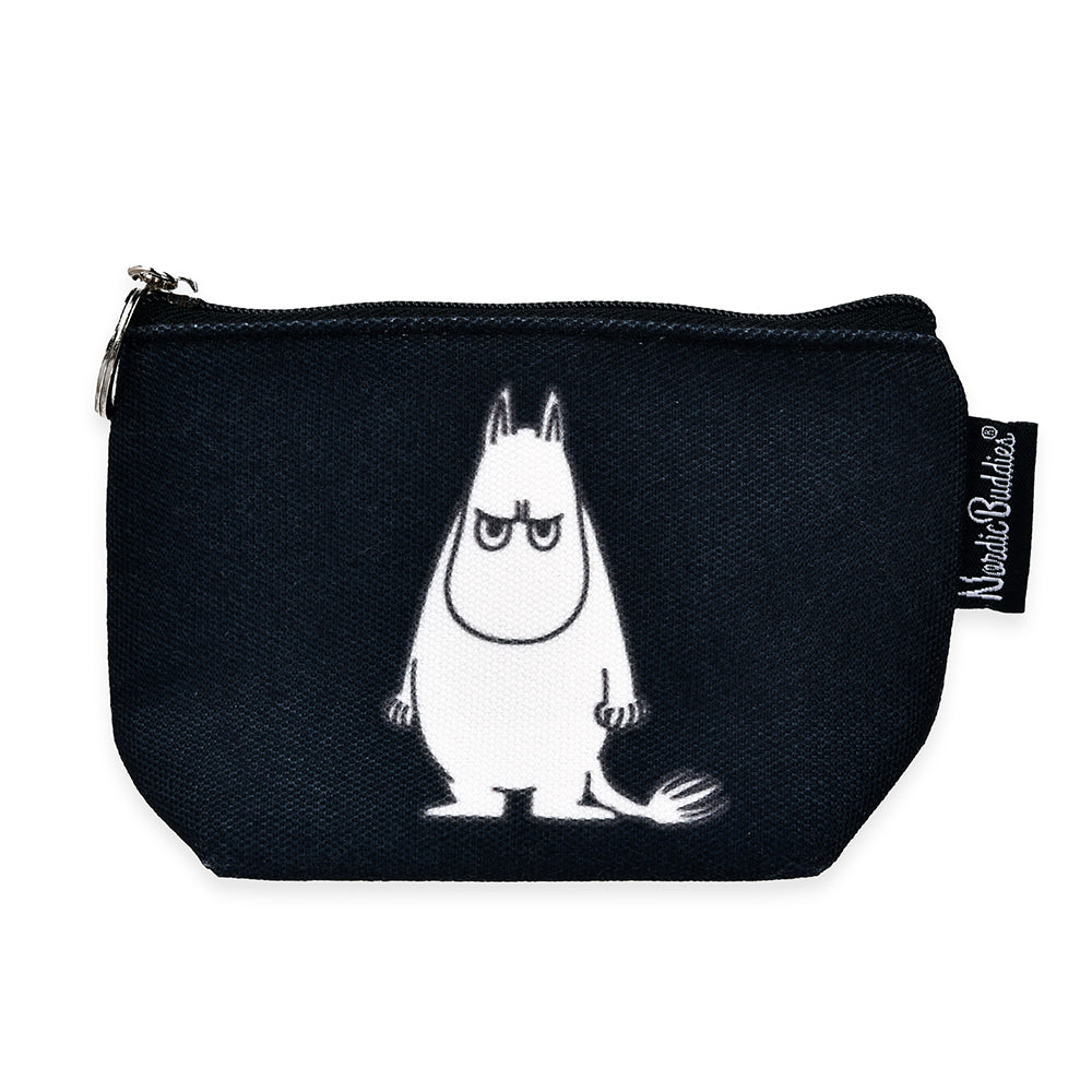 Moomintroll Angry Coin Purse Black - The Official Moomin Shop