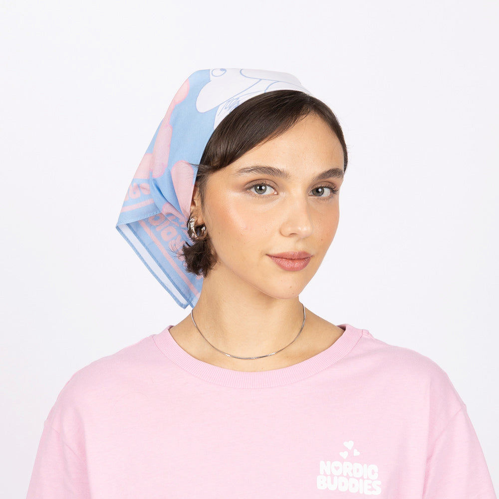 Moomins Love Cloud Scarf Blue