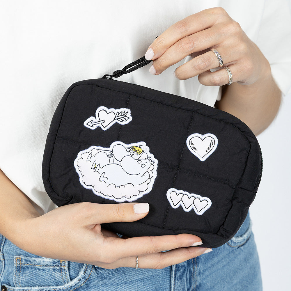 Moomins Love Cloud Beauty Bag Black
