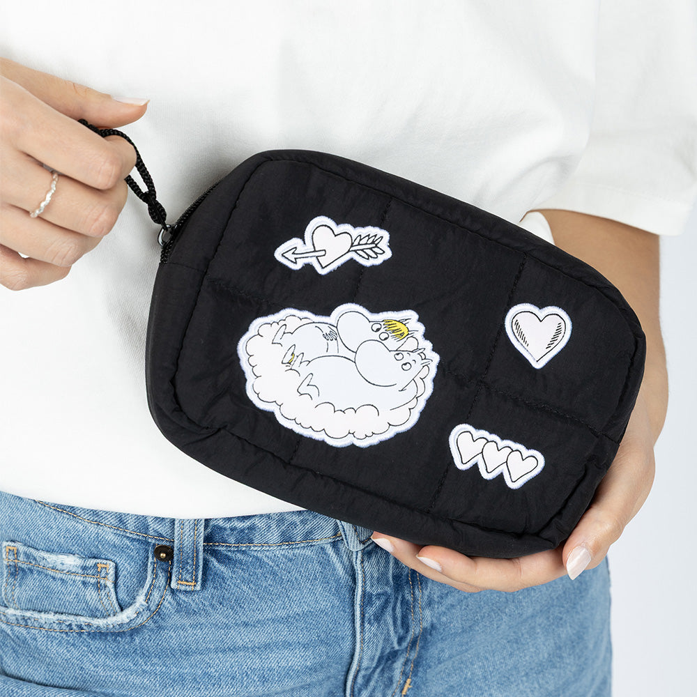 Moomins Love Cloud Beauty Bag Black