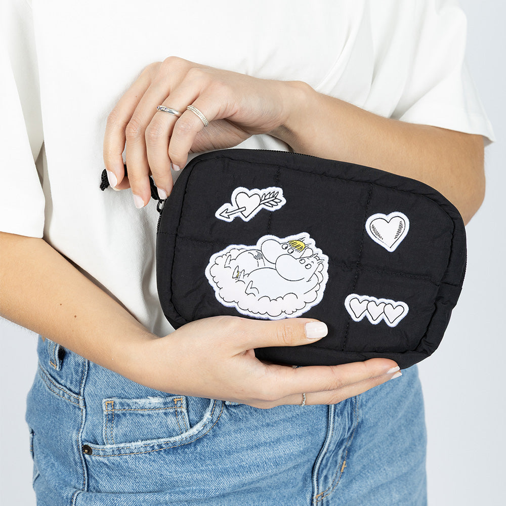 Moomins Love Cloud Beauty Bag Black