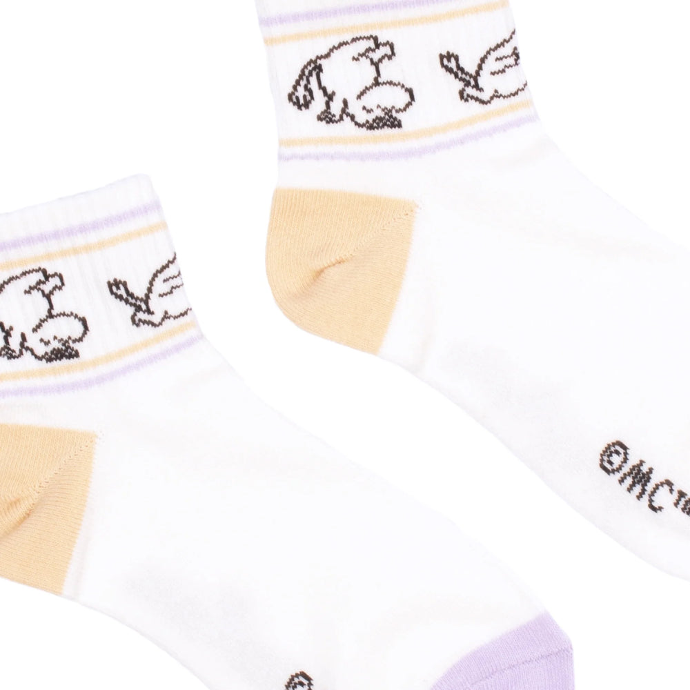 Moomintroll Retro Ankle Socks Lilac/Orange 36-42 - Nordisbuddies - The Official Moomin Shop