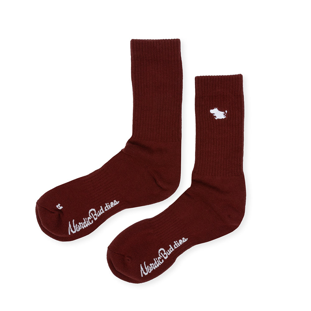 Moomintroll Tennis Socks 40-45 Red - The Official Moomin Shop
