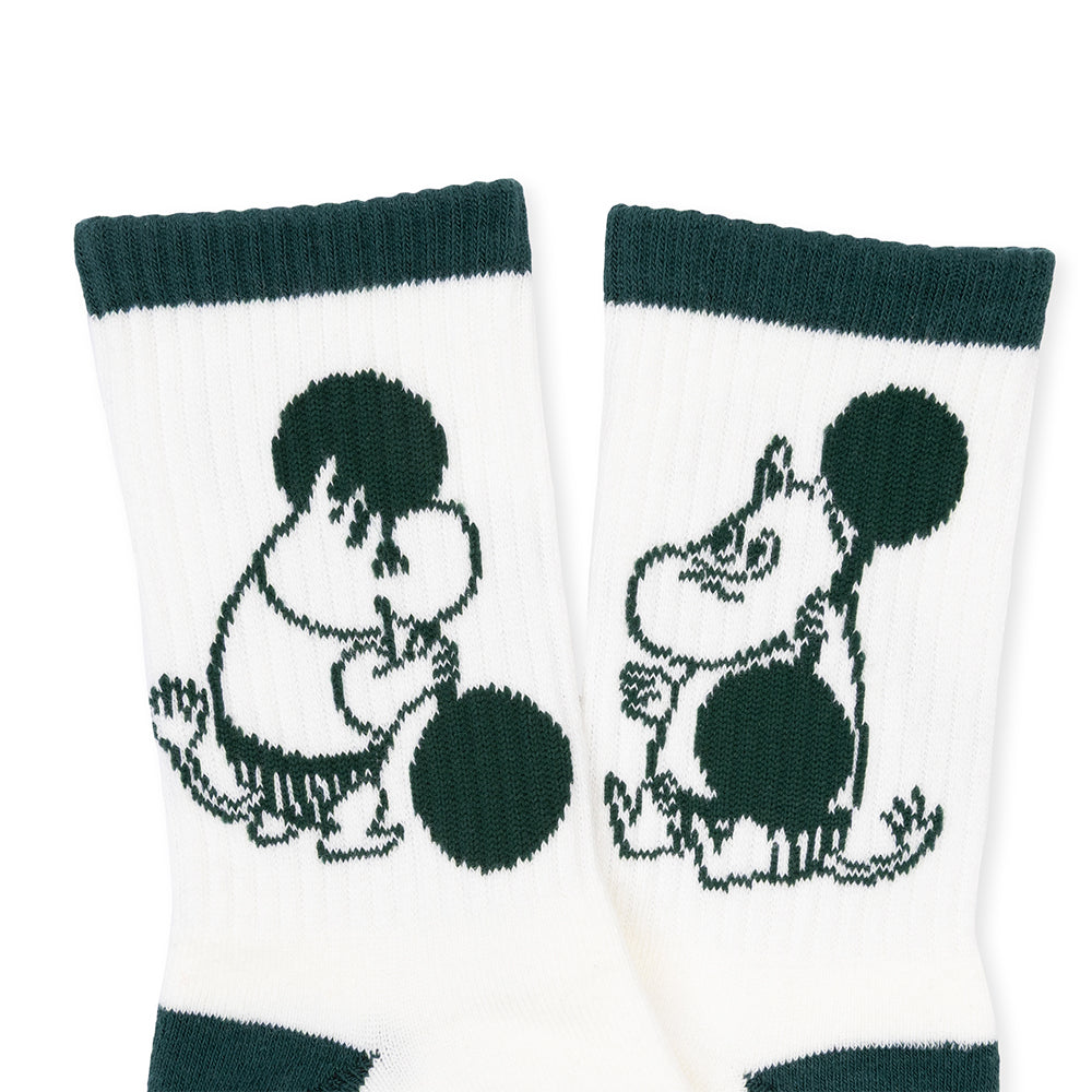 Moomintroll Exercising Active Socks 40-45 B&amp;W