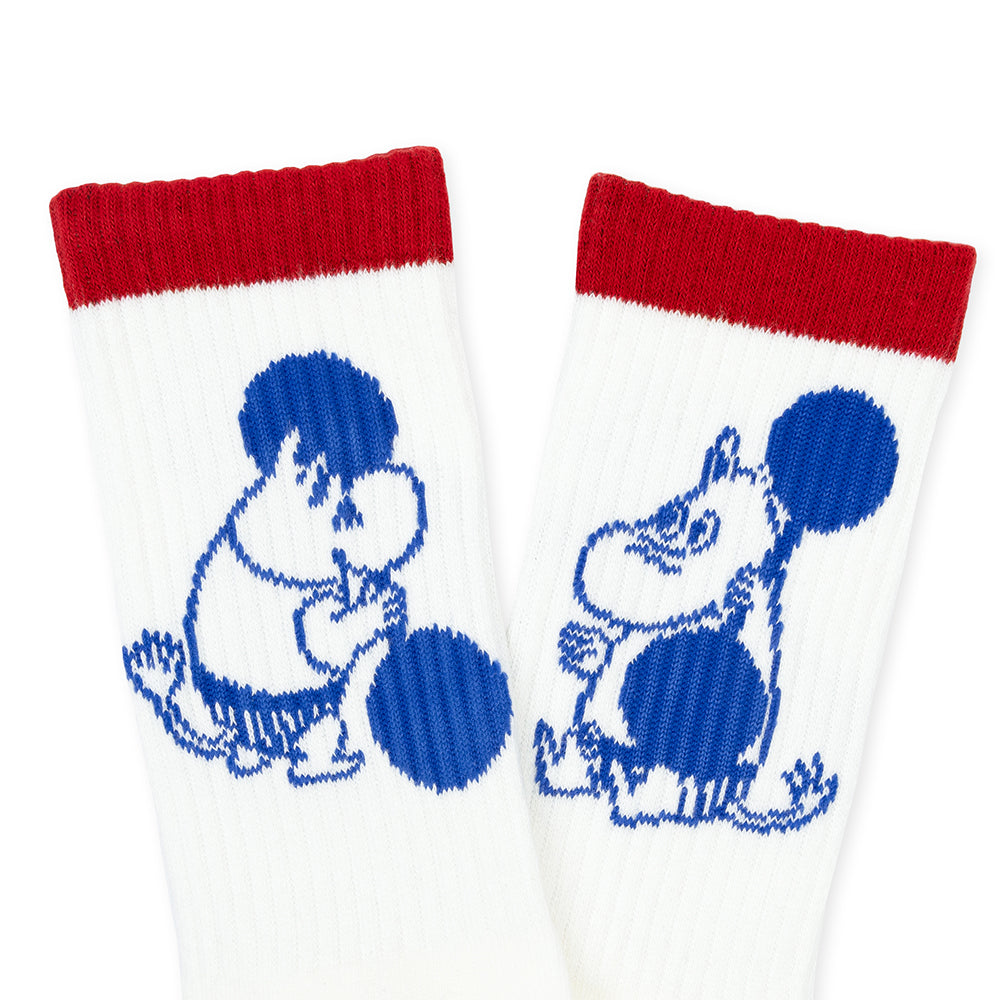 Moomintroll Exercising Active Socks 40-45 WhiteRed