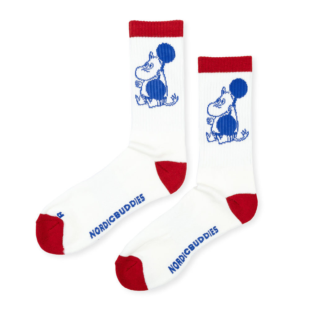 Moomintroll Exercising Active Socks 40-45 WhiteRed