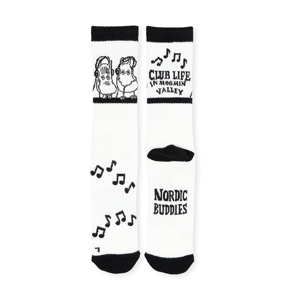 Moomin Club Life Active Socks 40-45 B&amp;W