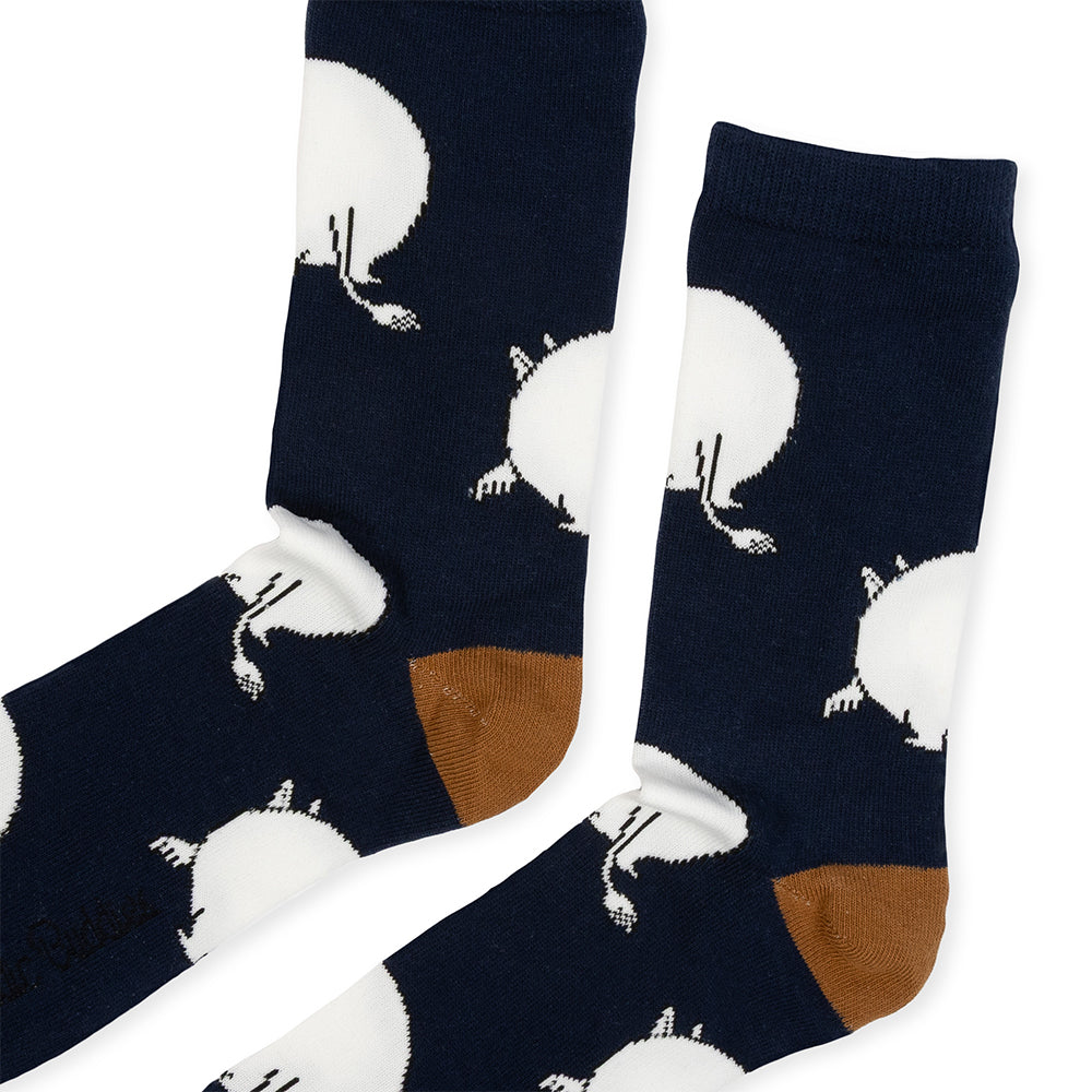 Moomintroll&#39;s Butt 40-45 Socks Black