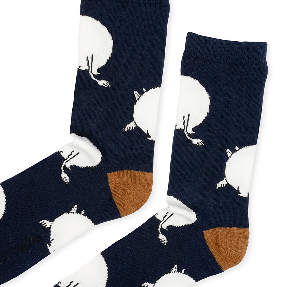 Moomintroll&#39;s Butt 40-45 Socks Black