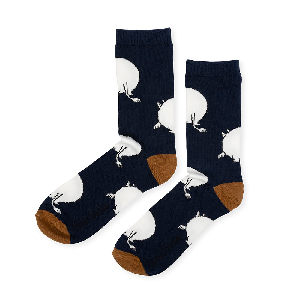 Moomintroll&#39;s Butt 40-45 Socks Black