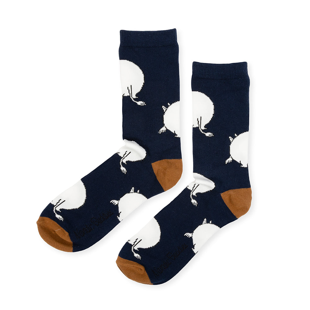 Moomintroll&#39;s Butt 40-45 Socks Black
