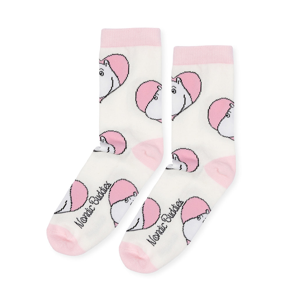 Moomintroll Love 36-42 Socks White - The Official Moomin Shop