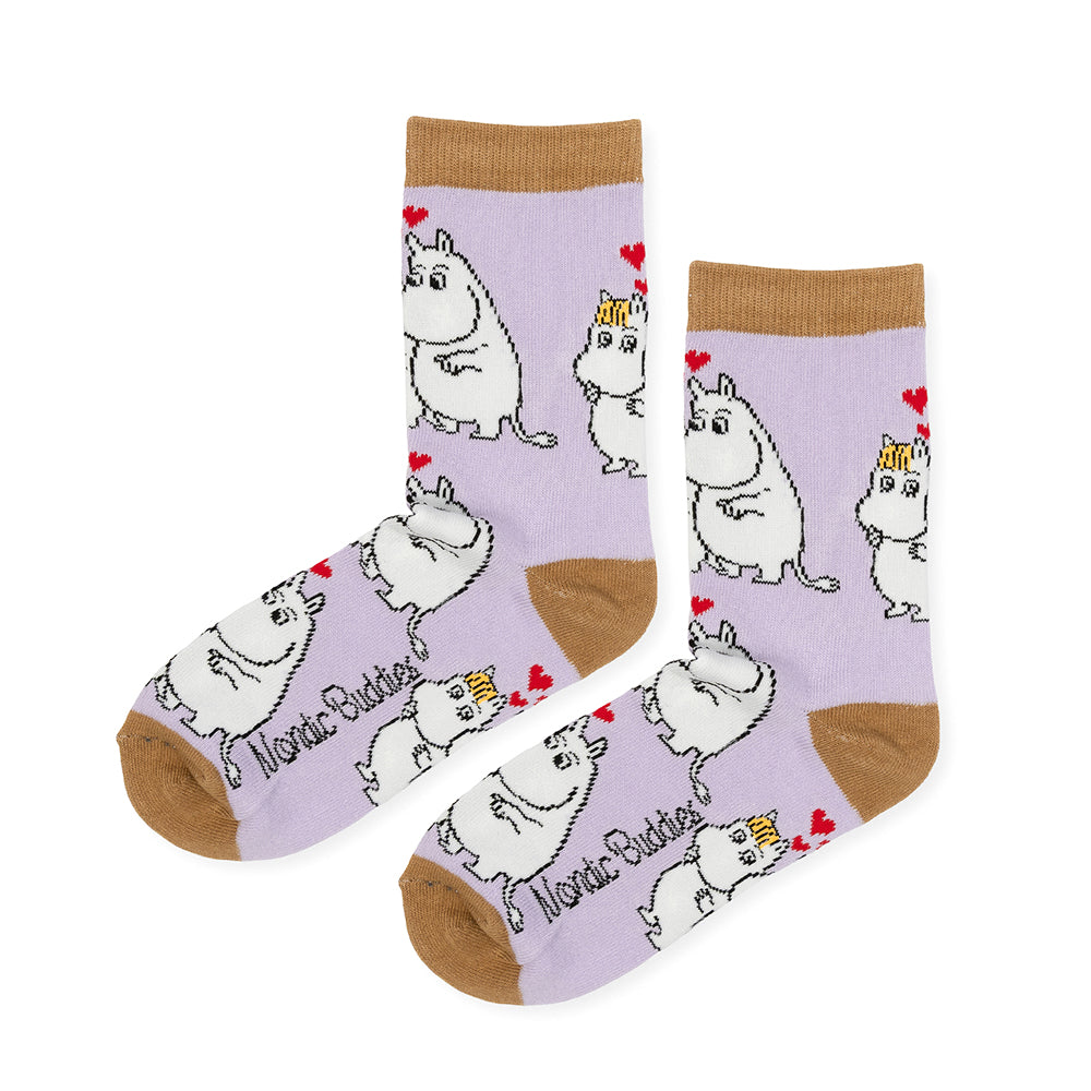 Moomins Love 36-42 Socks Violet - The Official Moomin Shop